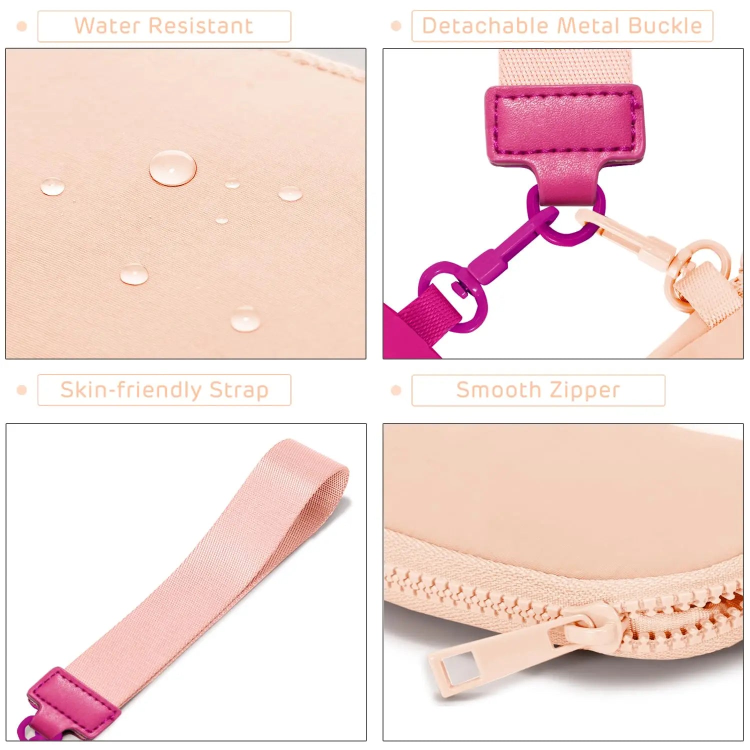 2 PCS Mini Zip Around Wristlet keychain lulu Wallet Gift for Mum Wristlet Portable wallet Coin Purse Mini Women Coin Pockect